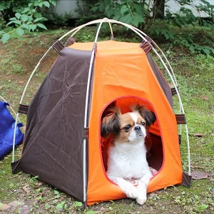 Pet Camping Tent Dog Tents Cat Kennel Puppy House Outdoor Sun Protection Breathable Foldable Tent Waterproof Tent Pet Supplies
